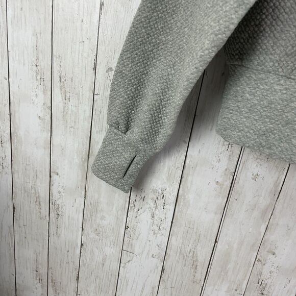 Old Navy Hoodie Women’s M Gray Textured Pull Over Hooded Sweatshirt NWT $54.99 - Picture 4 of 11